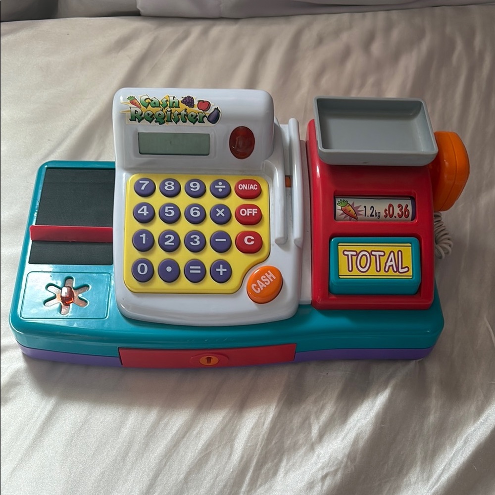 Kids Toy Cash Register with Calculator - Multicolor - Picture 1 of 4